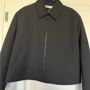 Zara Charcoal Zip-Up Jacket